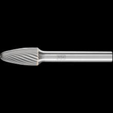 Pferd Inc. 21724701 - PFERD Carbide Bur SF-3 Tree Shape Single Cut 3/8" x 3/4" x 1/4" Shank