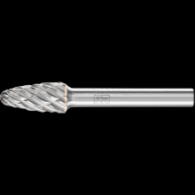 Pferd Inc. 21724708 - PFERD Carbide Bur SF-3 Tree Shape STEEL Cut 3/8" x 3/4" x 1/4" Shank