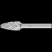 Pferd Inc. 21724729 - PFERD Carbide Bur SF-5 Tree Shape CAST Cut 1/2" x 1" x 1/4" Shank