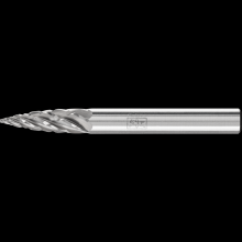 Pferd Inc. 21724788 - PFERD Carbide Bur SG-1 Pointed Tree Shape STEEL Cut 1/4" x 5/8" x 1/4" Shank