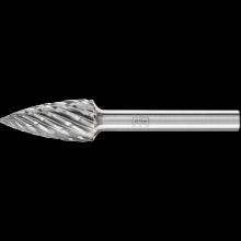 Pferd Inc. 21724818 - PFERD Carbide Bur SG-5 Pointed Tree Shape STEEL Cut 1/2" x 1" x 1/4" Shank