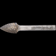 Pferd Inc. 21724823 - PFERD Carbide Bur SG-13 Pointed Tree Shape Diamond Cut 1/2" x 3/4" x 1/4" Shank