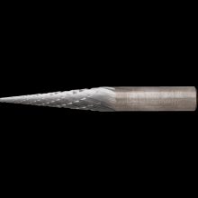 Pferd Inc. 21725222 - PFERD Carbide Bur SM-3 Pointed Cone Shape Double Cut 1/4" x 1" x 1/4" Shank