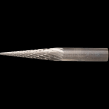 Pferd Inc. 21725223 - PFERD Carbide Bur SM-3 Pointed Cone Shape Diamond Cut 1/4" x 1" x 1/4" Shank