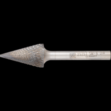 Pferd Inc. 21725253 - PFERD Carbide Bur SM-6 Pointed Cone Shape Diamond Cut 5/8" x 1-1/8" x 1/4" Shank