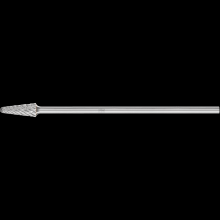 Pferd Inc. 21725649 - PFERD Carbide Bur SL-4 L6 14° Taper STEEL Cut 1/2" x 9/8" x 1/4" Shank