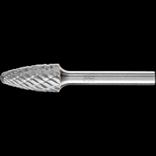 Pferd Inc. 21728000 - PFERD Carbide Bur SF-5 Tree Shape OMNI Double Cut 1/2" x 1" x 1/4" Shank