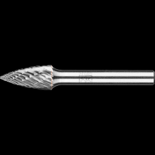 Pferd Inc. 21728015 - PFERD Carbide Bur SG-3 Pointed Tree Shape OMNI Double Cut 3/8" x 3/4" x 1/4" Shank