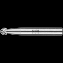 Pferd Inc. 21728034 - PFERD Carbide Bur SD-1 Ball Shape OMNI Double Cut 1/4" x 3/16" x 1/4" Shank