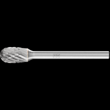 Pferd Inc. 21823282 - PFERD Carbide Bur SE-51 Oval Shape Double Cut 1/4" x 3/8" x 1/8" Shank