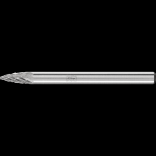 Pferd Inc. 21823342 - PFERD Carbide Bur SG-41 Pointed Tree Shape Double Cut 1/8" x 1/4" x 1/8" Shank