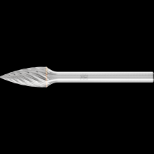 Pferd Inc. 21823387 - PFERD Carbide Bur SG-51 Pointed Tree Shape INOX Cut 1/4" x 1/2" x 1/8" Shank