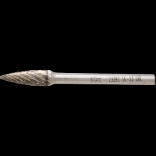 Pferd Inc. 21823392 - PFERD Carbide Bur SG-53 Pointed Tree Shape Double Cut 3/16" x 1/2" x 1/8" Shank