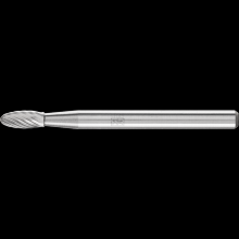 Pferd Inc. 21823401 - PFERD Carbide Bur SH-41 Flame Shape Single Cut 1/8" x 1/4" x 1/8" Shank