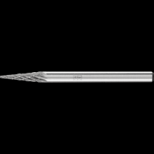 Pferd Inc. 21823472 - PFERD Carbide Bur SM-41 Pointed Cone Shape Double Cut 1/8" x 3/8" x 1/8" Shank