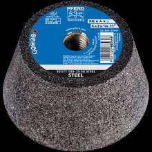 Pferd Inc. 69200468 - PFERD Cup Wheel, 4" x 3-1/2 x 5/8-11, SG STEEL, T11, Aluminum oxide