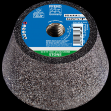 Pferd Inc. 69200471 - PFERD Cup Wheel, 4" x 3-1/2 x 5/8-11, SG STONE, T11, Silicon Carbide (SiC)