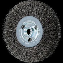 Pferd Inc. 79180036 - PFERD Crimped Wire Wheel Brush 5" Dia Narrow Face .014 Carbon Steel 5/8-11" Arbor