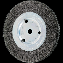 Pferd Inc. 79180041 - PFERD Crimped Wire Wheel Brush 6" Dia Narrow Face .012 Carbon Steel 5/8-1/2" Arbor