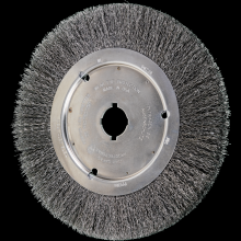 Pferd Inc. 79180228 - PFERD Crimped Wire Wheel Brush 10" Dia Narrow Face .014 Carbon Steel 2" Keyed Arbor