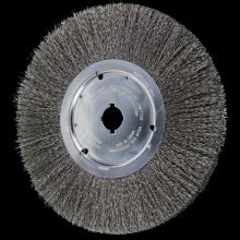 Pferd Inc. 79180284 - PFERD Crimped Wire Wheel Brush 12" Dia Narrow Face .014 Carbon Steel 2" Keyed Arbor