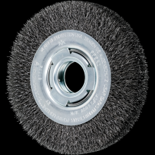 Pferd Inc. 79181114 - PFERD Crimped Wire Wheel Brush 6" Dia Medium Face .010 Carbon Steel 2" Arbor