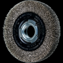 Pferd Inc. 79181159 - PFERD Crimped Wire Wheel Brush 6" Dia Medium Face .010 Stainless Steel 2" Arbor