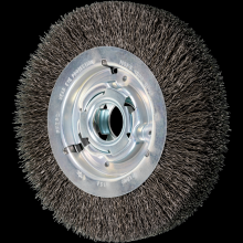 Pferd Inc. 79181249 - PFERD Crimped Wire Wheel Brush 8" Dia Wide Face .020 Carbon Steel 2" Keyed Arbor