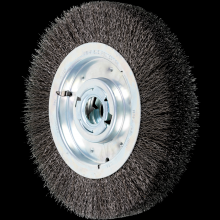 Pferd Inc. 79181255 - PFERD Crimped Wire Wheel Brush 10" Dia Wide Face .020 Carbon Steel 2" Keyed Arbor