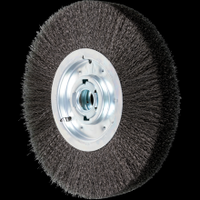 Pferd Inc. 79181257 - PFERD Crimped Wire Wheel Brush 12" Dia Wide Face .012 Carbon Steel 2" Keyed Arbor