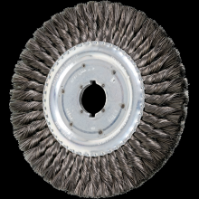 Pferd Inc. 79181708 - PFERD Standard Twist Knot Wire Wheel Brush 8" Dia. .014 Carbon Steel 1-1/4" Arbor