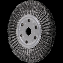 Pferd Inc. 79181729 - PFERD Standard Twist Knot Wire Wheel Brush 10" Dia. .016 Carbon Steel 1-1/4" Arbor