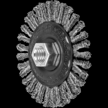 Pferd Inc. 79182420 - PFERD COMBITWIST® Stringer Bead Wheel Brush 4" Dia .020 Stainless Steel 5/8-11" Thread