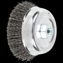 Pferd Inc. 79182514 - PFERD Crimped Wire Cup Brush 5" Dia. .014 Carbon Steel 5/8-11" Thread