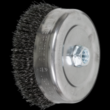 Pferd Inc. 79182516 - PFERD Crimped Wire Cup Brush 6" Dia. .014 Carbon Steel 5/8-11" Thread