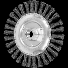 Pferd Inc. 79182688 - PFERD COMBITWIST® Knot Wire Wheel Brush 6" Dia. .023 Carbon Steel 5/8-11" Thread