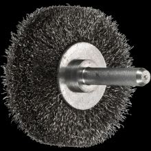 Pferd Inc. 79182744 - PFERD INOX-TOTAL Crimped Wire Wheel Brush 2" Dia. .008 SS 1/4" Shank