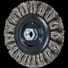 Pferd Inc. 79182753 - PFERD COMBITWIST® Knot Wheel Brush 6" Dia. .023 Stainless Steel 5/8-11" Thread