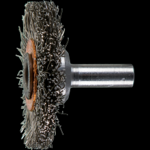 Pferd Inc. 79182906 - PFERD Crimped Wire Wheel Brush 1-1/2" Dia. .012 Stainless Steel 1/4" Shank