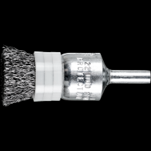 Pferd Inc. 79183012 - PFERD Banded Crimped Wire End Brush 3/4" Dia. .010 Carbon Steel 1/4" Shank