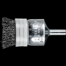 Pferd Inc. 79183017 - PFERD Banded Crimped Wire End Brush 1" Dia. .010 Carbon Steel 1/4" Shank