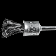 Pferd Inc. 79183063 - PFERD Knot Wire End Brush 1/2" Dia. Flared Cup .006 Carbon Steel 1/4" Shank