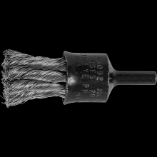 Pferd Inc. 79183092 - PFERD Knot Wire End Brush 3/4" Dia. Flared Cup .014 Stainless Steel 1/4" Shank