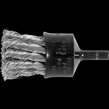 Pferd Inc. 79183098 - PFERD Knot Wire End Brush 1" Dia. Flared Cup .014 Stainless Steel 1/4" Shank