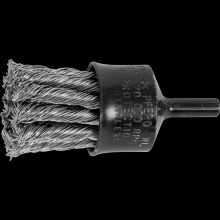 Pferd Inc. 79183099 - PFERD Knot Wire End Brush 1" Dia. Flared Cup .020 Stainless Steel 1/4" Shank