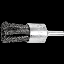 Pferd Inc. 79183133 - PFERD Knot Wire End Brush 3/4" Dia. Straight Cup .020 Carbon Steel 1/4" Shank