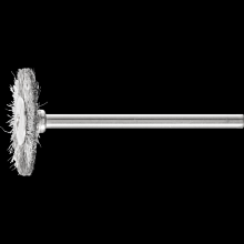 Pferd Inc. 79183212 - PFERD Mounted Wheel Brush 1" Dia. .005 Stainless Steel 1/8" Stem