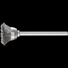 Pferd Inc. 79183240 - PFERD Miniature Cup Brush 9/16" Dia. .005 Stainless Steel