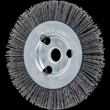 Pferd Inc. 79183680 - PFERD M-BRAD® High Density Wheel Brush 4" Dia .040/80 Grit SiC 5/8-1/2" Arbor