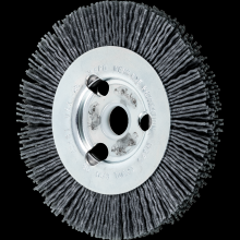 Pferd Inc. 79183681 - PFERD M-BRAD® High Density Wheel Brush 4" Dia .040/120 Grit SiC 5/8-1/2" Arbor